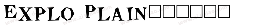 Explo Plain字体转换